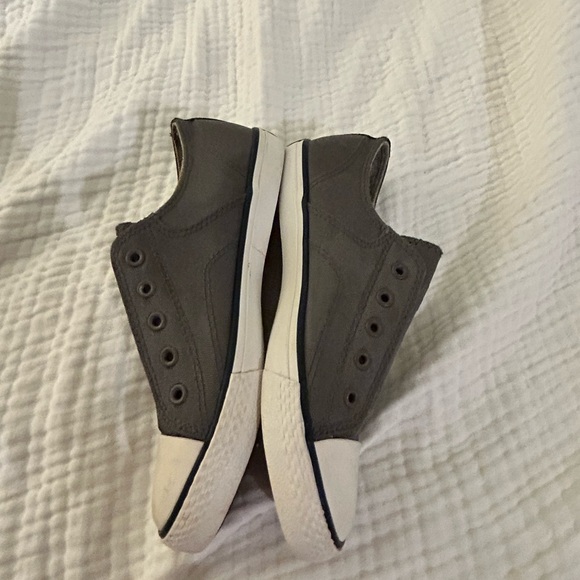 Polo RALPH LAUREN  Little Boys size 1.5 slip on elastic no tie Grey Sneakers EUC - Picture 3 of 15